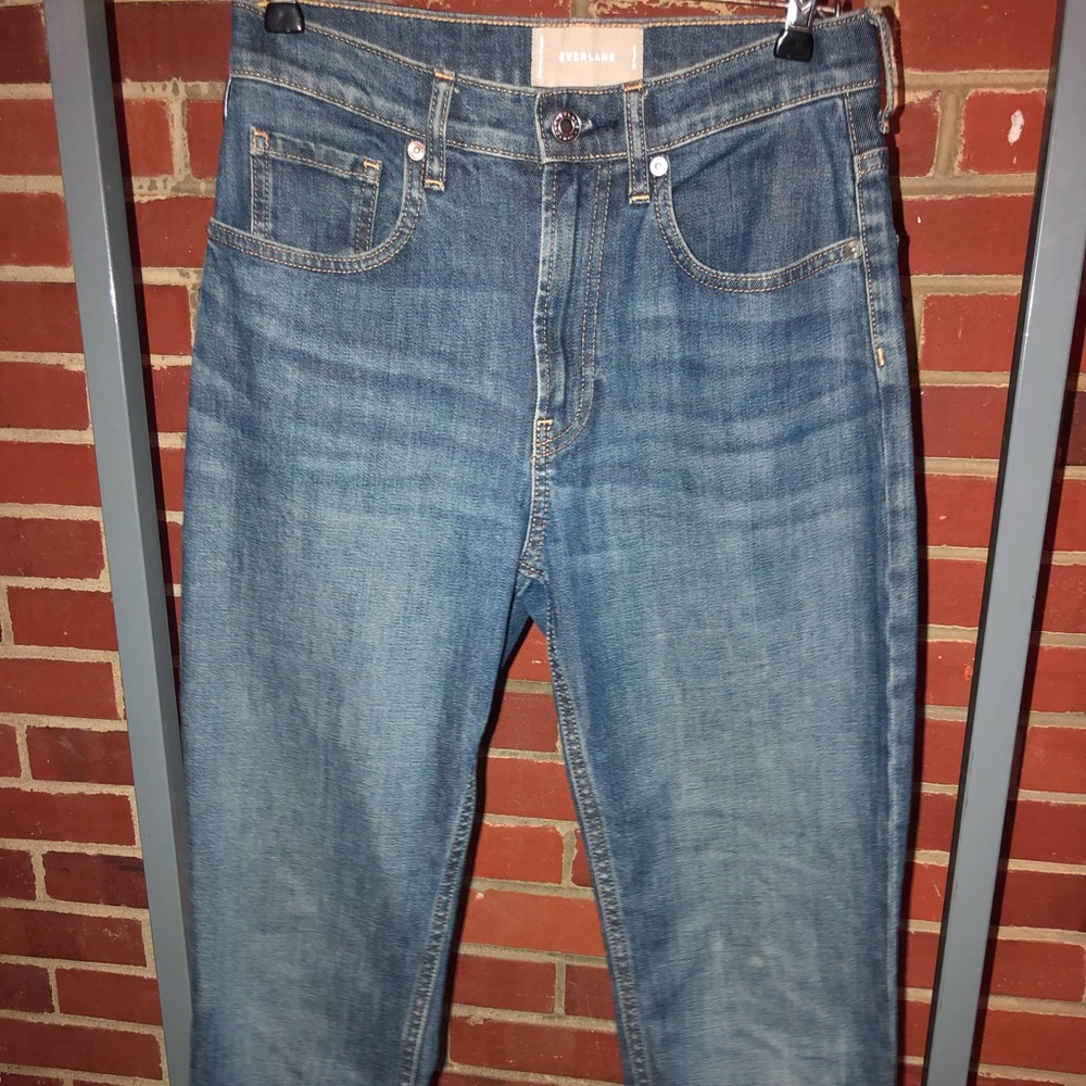 👖 EVERLANE HIGH WAIST STRAIGHT LEG WOMENS REG 26 JEAN - Picture 1 of 5